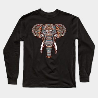 Tribal Elephant Long Sleeve T-Shirt